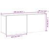 vidaXL Móvel de parede para TV 100x30x41 cm branco