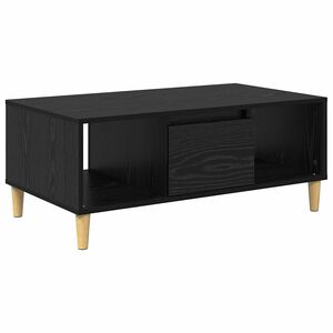 vidaXL Mesa de centro Carvalho Preto 90 x 50 x 26,5 cm