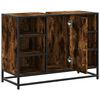 vidaXL Arm&aacute;rio lavat&oacute;rio WC 80x33x60 cm deriv. madeira carvalho fumado