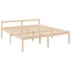 vidaXL Cama para idosos 200x200 cm pinho maci&ccedil;o