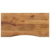 vidaXL Tampo de mesa com curva 110x50x2,5 cm mangueira &aacute;spera maci&ccedil;a