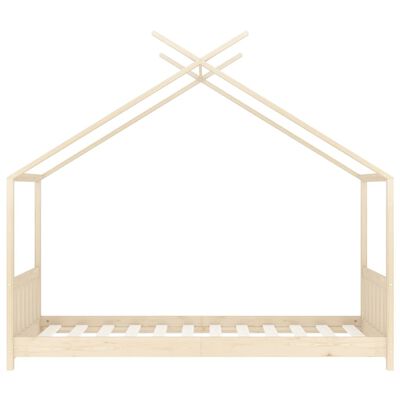 vidaXL Estrutura de cama p/ crianças 70x140 cm madeira de pinho maciça