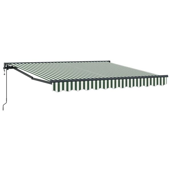 vidaXL Estrutura de Toldo Verde e Branco 300 x 250 cm