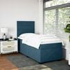 vidaXL Cama boxspring com colch&atilde;o 100x200 cm veludo azul