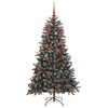 vidaXL &Aacute;rvore de Natal Artificial Verde 150 cm PVC, Pl&aacute;stico e A&ccedil;o