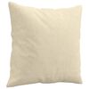 vidaXL 2 pcs conjunto de sof&aacute;s com almofadas tecido cor creme