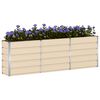 vidaXL Floreira Ivory 160 x 40 x 75 cm A&ccedil;o