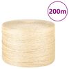 vidaXL Corda 100% sisal 3 mm 200 m