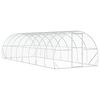 vidaXL Galinheiro Prateado 800 x 300 x 200 cm A&ccedil;o Galvanizado