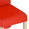 vidaXL Cadeiras de jantar 2 pcs couro artificial vermelho
