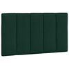 vidaXL Almofad&atilde;o de cabeceira Hanko 80 cm veludo verde-escuro