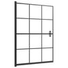 vidaXL Divis&oacute;ria de chuveiro ESG 100x140 cm preto