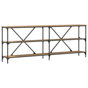 vidaXL Aparador Carvalho Artesanal 200 x 30 x 75 cm Madeira processada