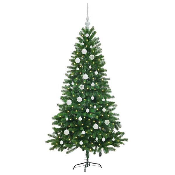 vidaXL &Aacute;rvore de Natal com 150 LEDs com suporte Verde 150 cm PE