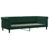 vidaXL Sof&aacute;-cama 80x200 cm veludo verde-escuro