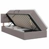 vidaXL Cama com arruma&ccedil;&atilde;o e colch&atilde;o Cinzento-acastanhado 90 x 200 cm