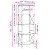 vidaXL Estante c/ 5 prateleiras derivados de madeira cinzento sonoma