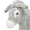 vidaXL Burro de montar em peluche cinzento XXL