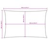 vidaXL Para-sol estilo vela tecido oxford retangular 5x7 m amarelo