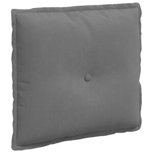 vidaXL Travesseiro para Costas Cinzento-Escuro 50 x 45 cm