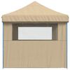 vidaXL Tenda de Festa Bege 279 x 410 x 315 cm Tecido Oxford