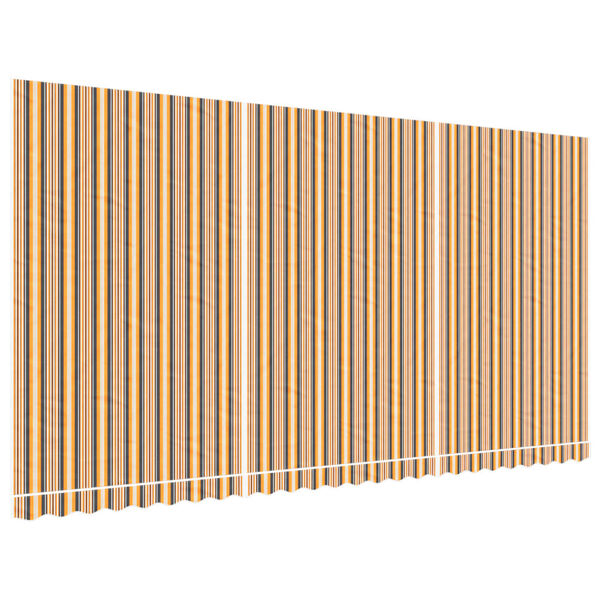 vidaXL Tecido de substitui&ccedil;&atilde;o para toldo 6x3 m riscas multicor