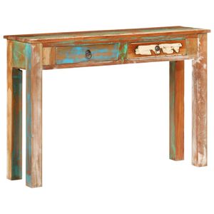 vidaXL Mesa consola 110x30x75 cm madeira recuperada maci&ccedil;a
