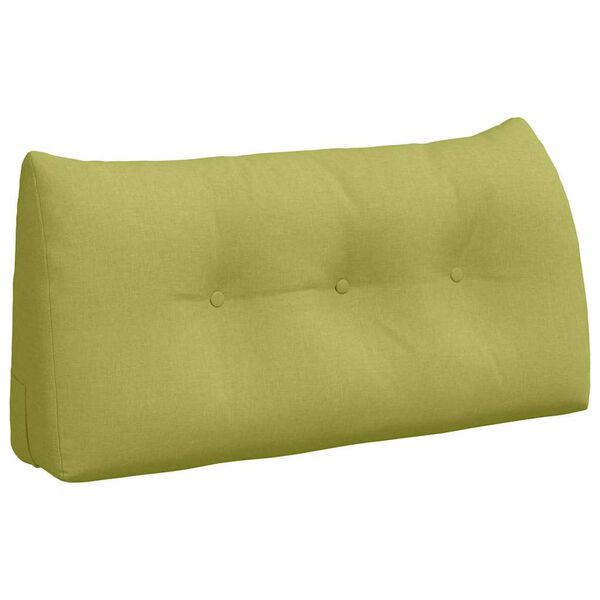 vidaXL Travesseiro para Costas Verde Claro 100 x 24 x 50 cm tecido