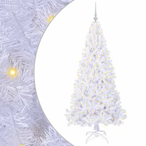 vidaXL &Aacute;rvore de Natal Artificial com 300 LEDs Branco 180 cm PVC e A&ccedil;o