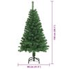 vidaXL &Aacute;rvore de Natal Artificial Verde 150 cm PVC, A&ccedil;o e Pl&aacute;stico