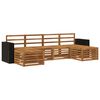 vidaXL Conjuntos de sof&aacute;s 6 pcs Natural Madeira S&oacute;lida de Ac&aacute;cia