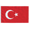 vidaXL Bandeira da Turquia 90x150 cm