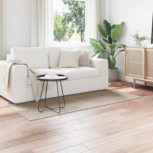 vidaXL Tapetes de &aacute;rea Retangular Bege 200 x 80 cm