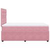 vidaXL Cama boxspring com colch&atilde;o 120x200 cm veludo rosa