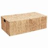 vidaXL Caixa de Armazenamento Natural 75 x 42 x 23 cm Jacinto de &aacute;gua