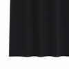 vidaXL Cortinas Blackout com Argolas 2 pcs Preto 260 x 140 cm