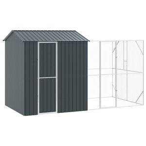 vidaXL Gaiola para P&aacute;ssaros Antracite 418 x 210 x 247 cm