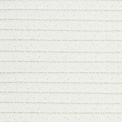 vidaXL Cesto de arrumação Ø55x36 cm algodão castanho e branco