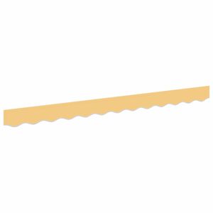 vidaXL Substitui&ccedil;&atilde;o de Valance de Toldo Areia 329 x 20 cm Poli&eacute;ster