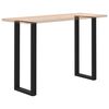 vidaXL P&eacute;s de mesa de bar em forma de U, 2 pe&ccedil;as, preto, 40x (110-111) cm, a&ccedil;o