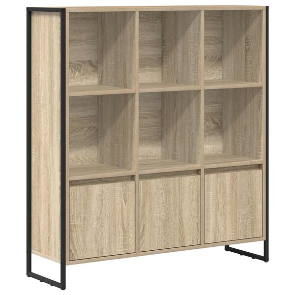 vidaXL Gabinete de Livros 2 pcs Sonoma 99,5 x 30 x 108 cm