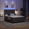 vidaXL Cama Box Manual Cinza Claro e Branco 203 x 160 x 128 cm