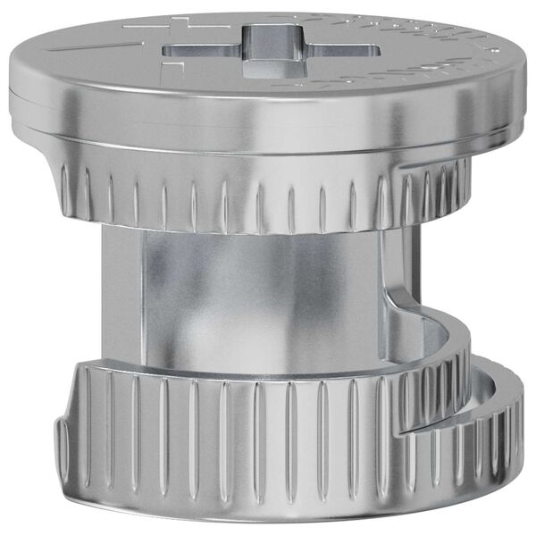 vidaXL Porcas de Fecho Cam 12 pcs Prateado 12 x 10 mm Metal