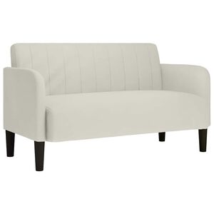 vidaXL Sof&aacute;-luvas 109 cm veludo creme