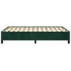 vidaXL Estrutura de cama sem colch&atilde;o verde escuro 120x190 cm Veludo