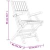 vidaXL 5 pcs conjunto de jantar p/ jardim madeira de teca maci&ccedil;a