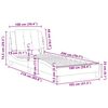vidaXL Estrutura de cama sem colch&atilde;o Zadar 100x200 cm couro artificial