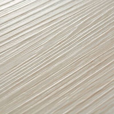 vidaXL Tábuas soalho PVC não-autoadesivo 5,26 m² 2 mm carvalho branco