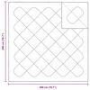 vidaXL Colchas e Edredons Branco 200 x 200 cm Poliéster