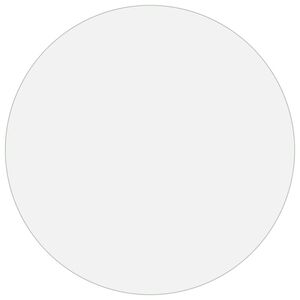 vidaXL Protetor de mesa &Oslash; 60 cm 1,6 mm PVC mate